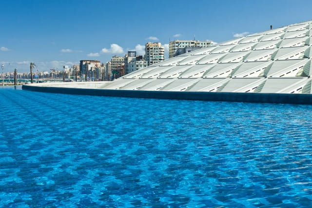 Bibliotheca Alexandrina modern library building in Alexandria